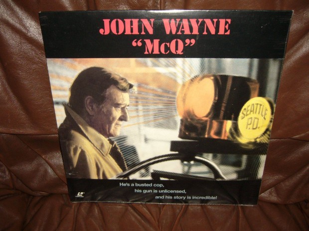 A detektv kt tz kztt / " McQ " /Laserdisc ! Original ! John Wayne