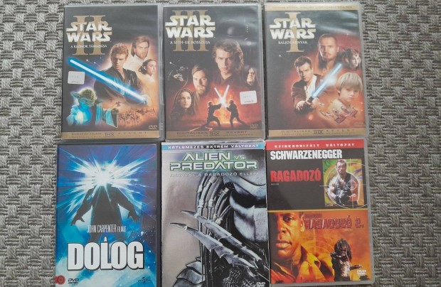 A dolog + Predator + Alien + Star Wars trilogia dvd egybe