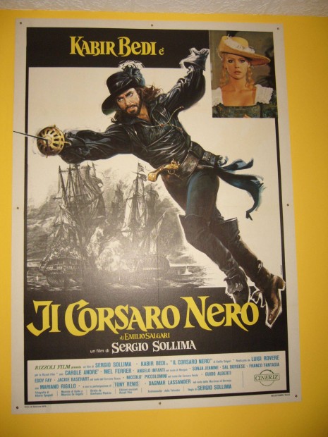 A fekete kalz / Il Corsaro Nero .ris moziplakt ,1976