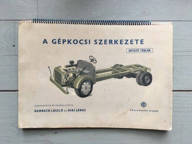 A gpkocsi szerkezete - Oktat tblk (knyv), Kzlekedsi Kiad, 1953