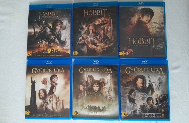 A gyrk ura + Hobbit trilgia egybe blu-ray magyar blu ray