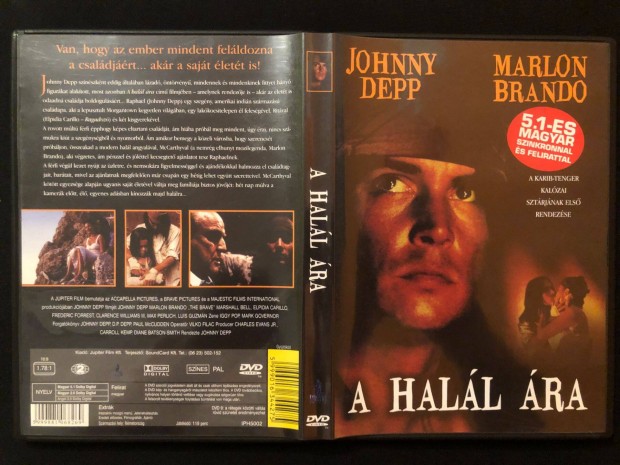 A hall ra DVD (karcmentes, Johnny Depp, Marlon Brando)