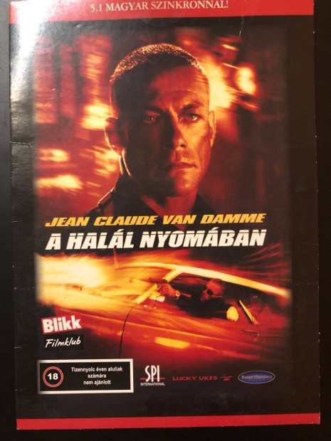 A hall nyomban (karcmentes, Jean Claude Van Damme) DVD