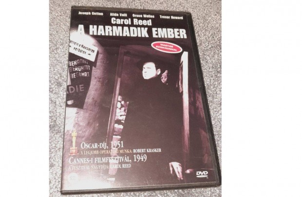 A harmadik ember DVD (1949) Szinkronizlt, karcmentes (Joseph Coten)