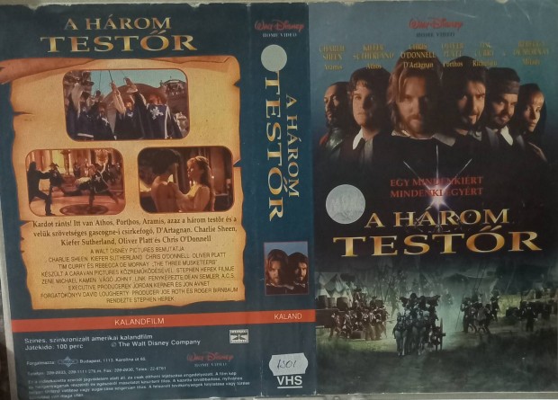 A hrom testr - 1993 - kaland vhs - Charlie Sheen