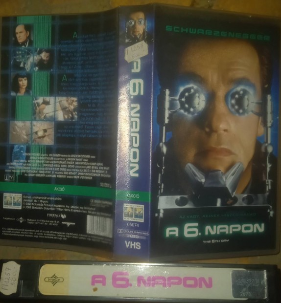 A hatodik napon - akció vhs - Arnold Schwarzenegger