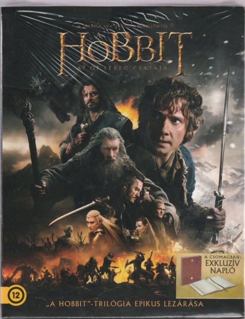 A hobbit: Az t sereg csatja + Bilb naplja Blu-Ray