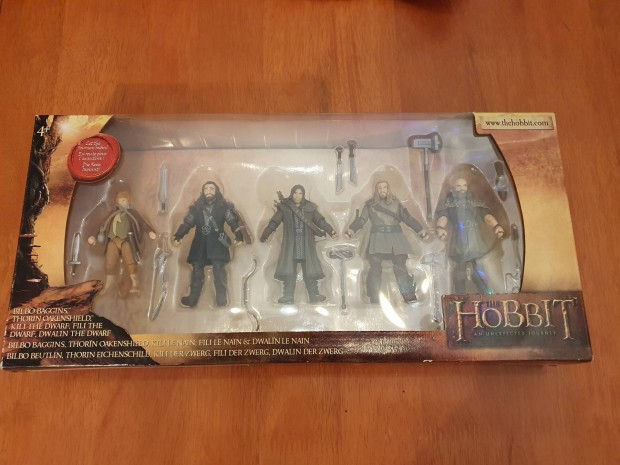 A hobbit - Bilbo és törpök figurák bontatlan