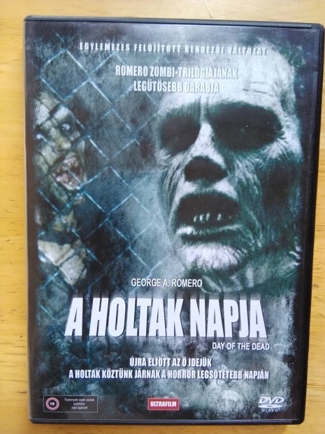 A holtak napja dvd George A Romero Feljtott Rendezi vltozat 