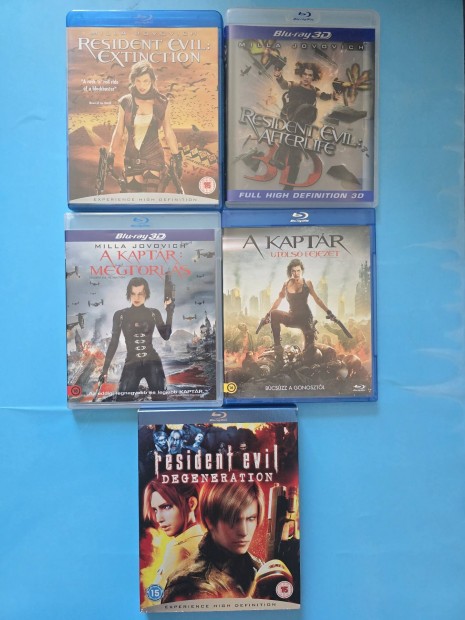 A kaptr 3,4,5,6rsz plusz a bioterror blu-ray