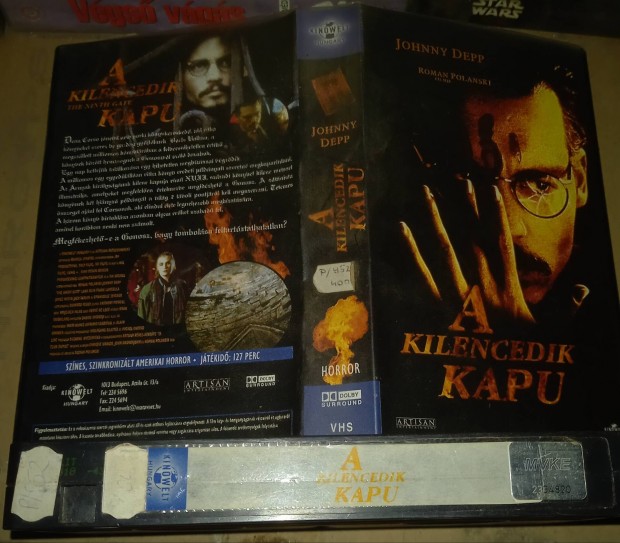 A kilencedik kapu - horror vhs - Johnny Depp