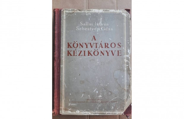 A könyvtáros kézikönyve című könyv eladó
