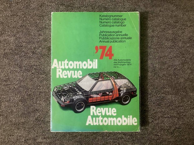 A legnagyobb autókiállítás nagykatalógusa. 1974. Genfi autószalon