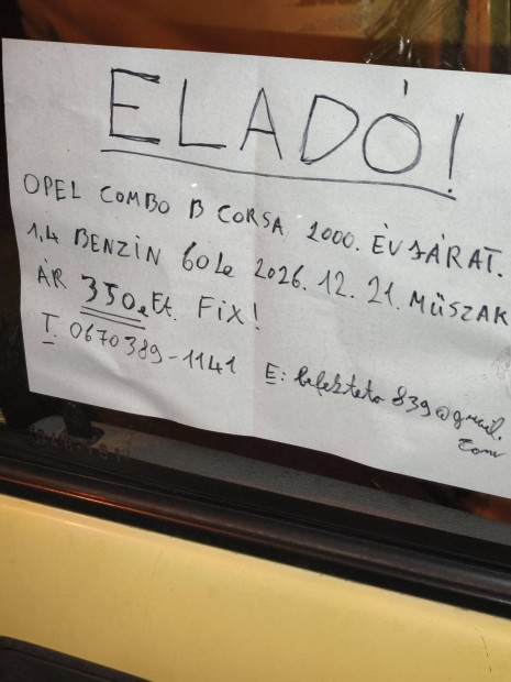 A legolcsbb opel combo! 