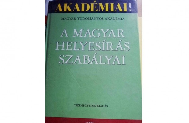 A magyar helyesrs szablyai knyv