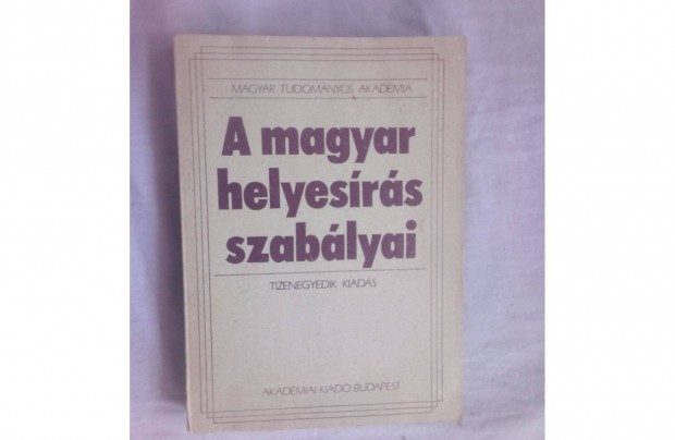 A magyar helyesrs szablyai knyv