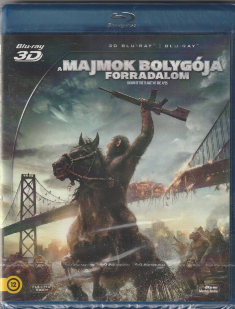 A majmok bolygja: Forradalom Blu-Ray 2D + 3D