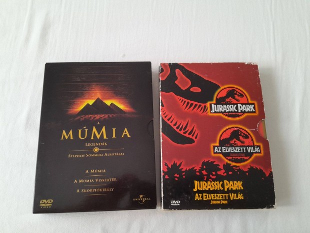 A mmia + Jurassic park DVD diszdoboz