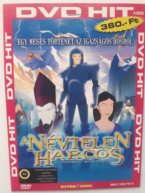 A nvtelen harcos - paprtokos DVD (posta 255 Ft)