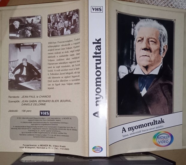 A nyomorultak - Jean Gabin - mokp vhs 