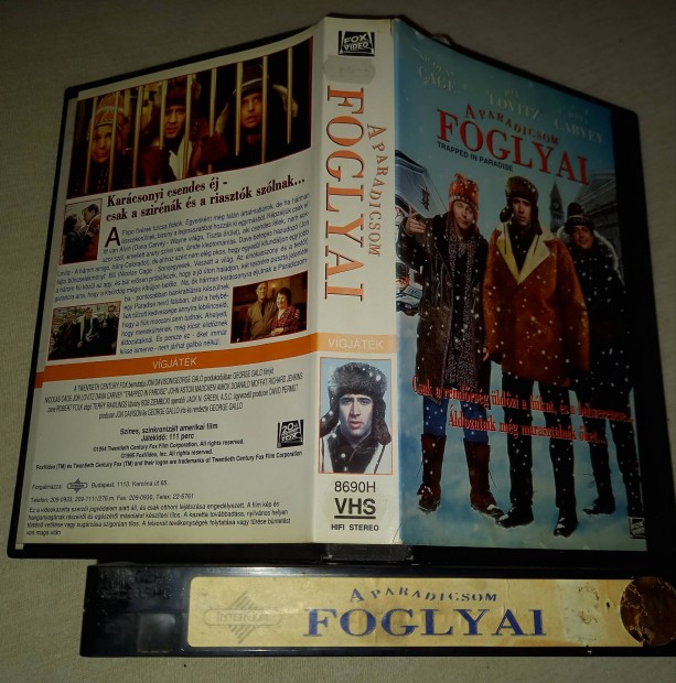 A paradicsom foglyai - vgjtk vhs - Nicolas Cage