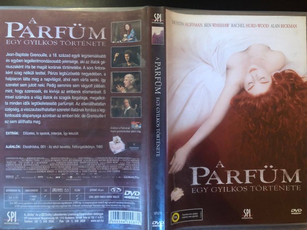 A parfm Egy gyilkos trtnete (karcmentes) DVD