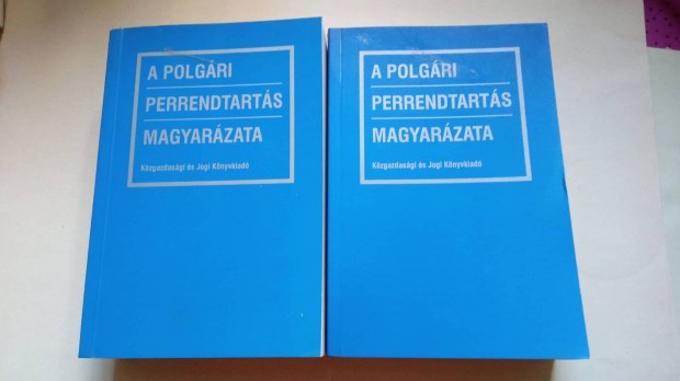 A polgári perrendtartás magyarázata 1-2