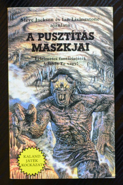 A pusztts maszkjai - Kaland Jtk Kockzat knyv (szlltssal)