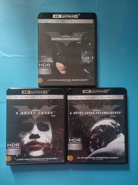 A sötét lovag trilógia 4k (9bd) blu-ray