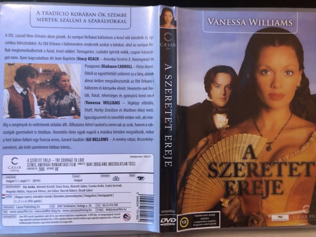A szeretet ereje (karcmentes, Vanessa Williams) DVD
