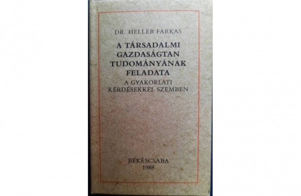A társadalmi gazdaságtan tudományának feladata című minikönyv eladó