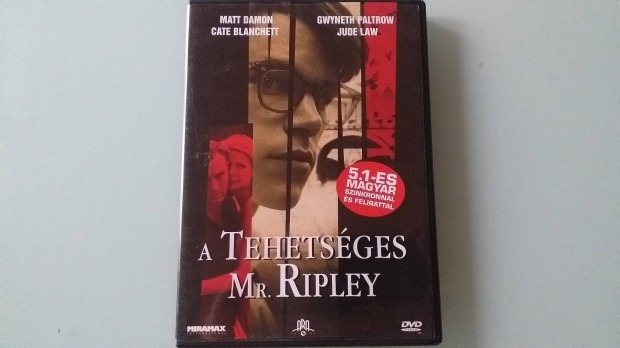 A tehetsges Mr Ripkey krimi DVD-Matt Damon