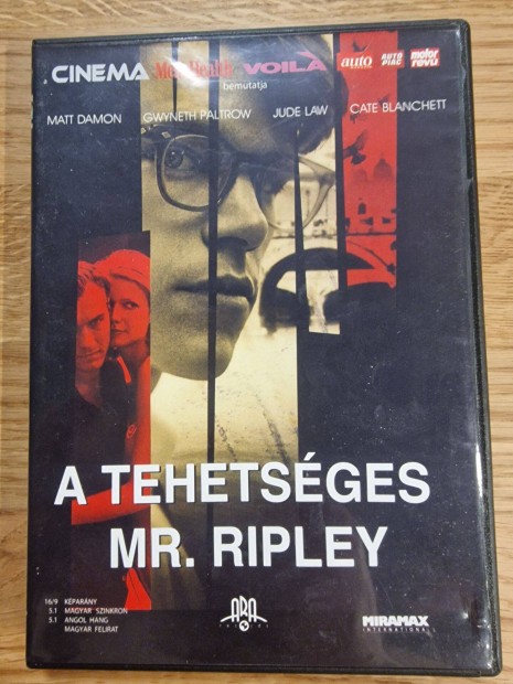 A tehetsges Mr. Ripley DVD