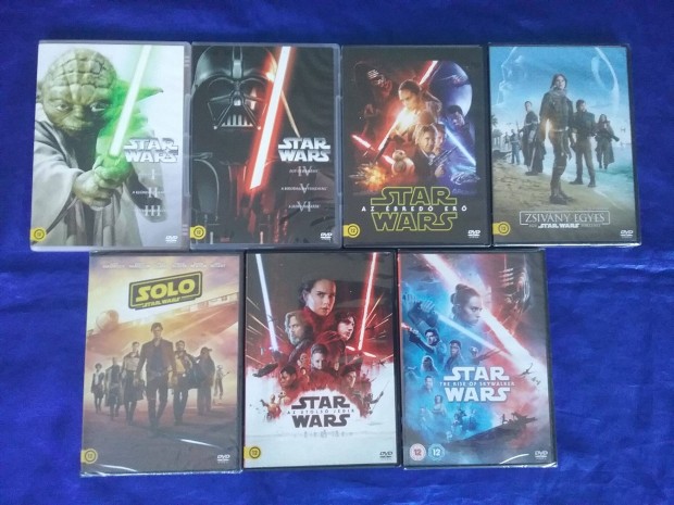 A teljes 11 filmes Star Wars dvd gyjtemny. + ajndk