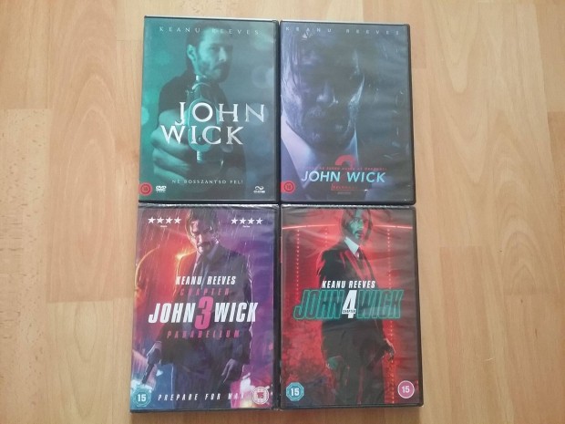 A teljes 4 rszes John Wick dvd gyjtemny. ( Olvass ! )