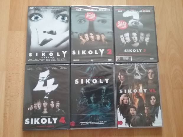 A teljes 6 rszes Sikoly dvd gyjtemny. Szinkronizlt