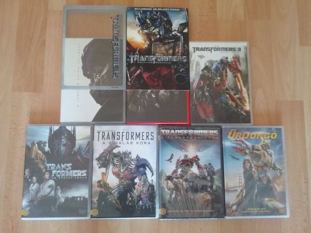 A teljes 6 rszes Transformers + rdong dvd gyjtemny. 7 szinkronos