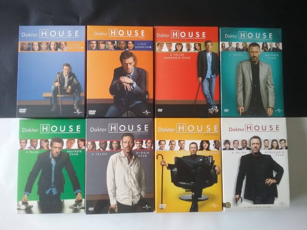 A teljes 8 vados Doktor House dvd gyjtemny. Szinkronizlt