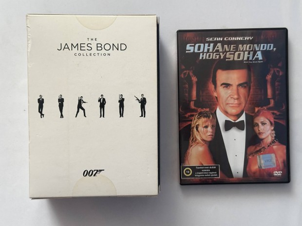 A teljes James Bond gyjtemny + a soha ne mond hogy soha dvd