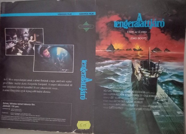 A tengeralattjr - Das Boot - hbors VHS - nagytok