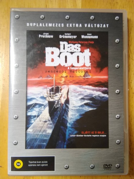 A tengeralattjáró duplalemezes újszerű dvd Wolfgang Peterson