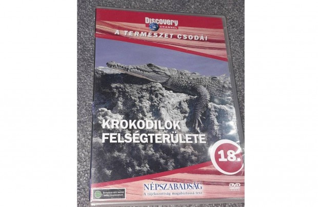 A természet csodái 18. - Krokodilok felségterülete DVD Új, fóliás