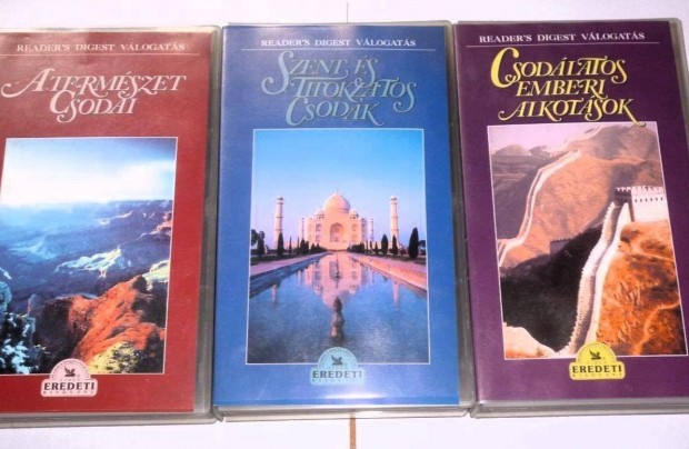 A vilg nagy csodi 3Xvhs Readers Digest Egyben elad