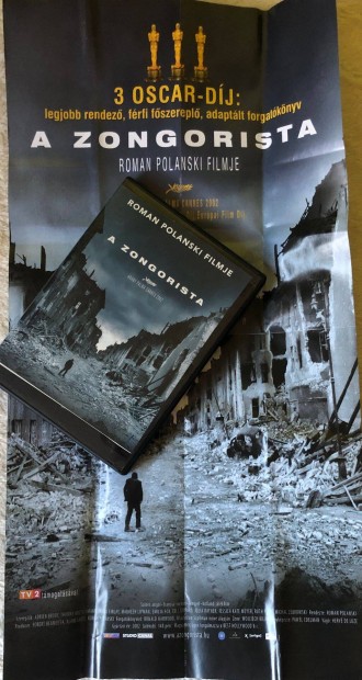 A zongorista DVD + poszter (Roman Polanski, Adrien Brody)