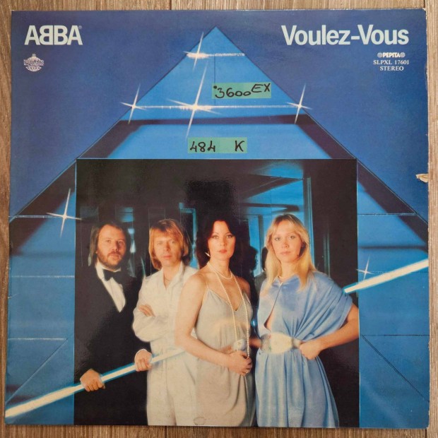 Abba Voulez-Vous bakelit lemez, hanglemez LP (484)