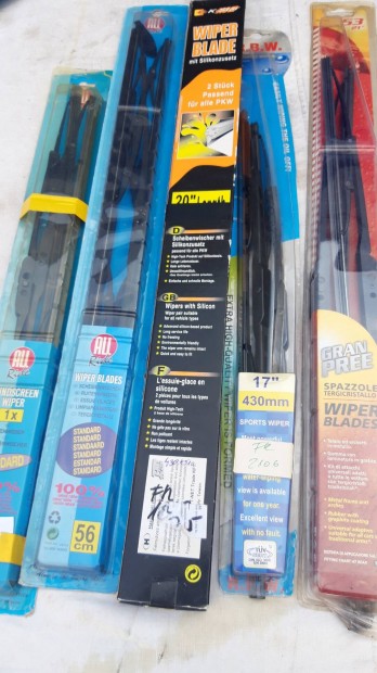 Ablaktörlő lapát pár 410,430,510,530,560 mm hosszban újak