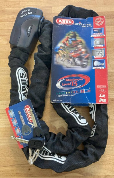 Abus Granit City Chain 1060 X-Plus 170 cm Új motor lánc zár eladó
