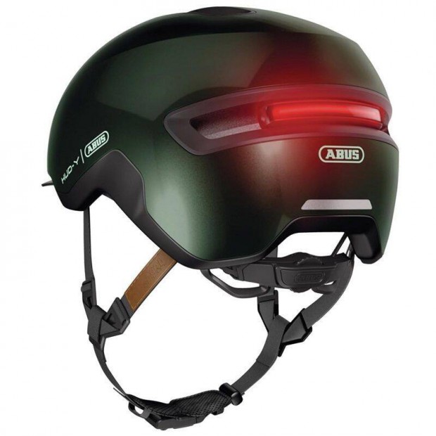 Abus Hud-Y kerékpáros sisak hátsó világítással, "S" 51-55cm - zöld