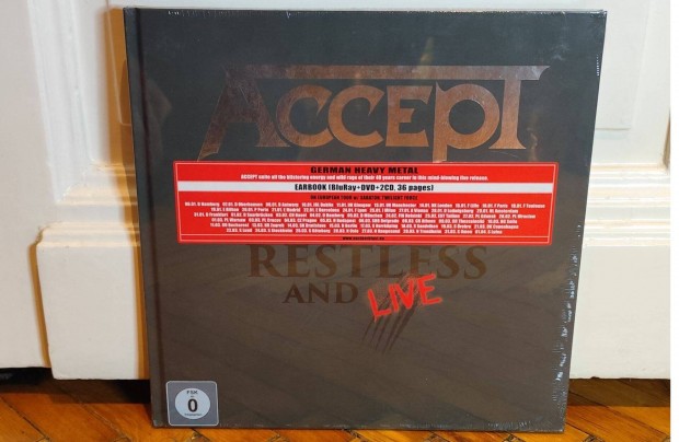 Accept Restless And Live 2 X CD + Blu-ray + DVD Box