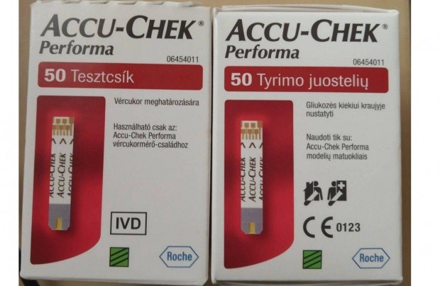 Accu-Chek Performa vrcukorszint mr tesztcsk.Bontatlan,j csomagok